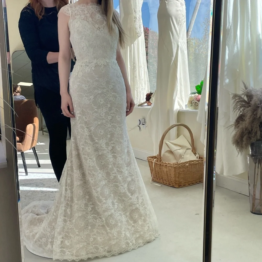Alvina Valenta - 9552 - Size 12 - Ivory - Wedding Dress - Picture 1 of 7